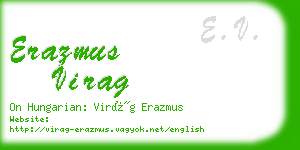 erazmus virag business card